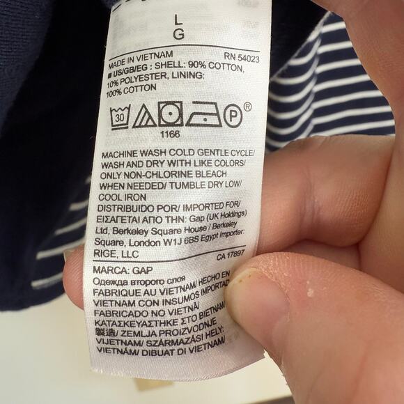 Gap Women Striped Sweater Blazer Size Large Preppy Academia Nautical Coastal - Picture 5 of 6